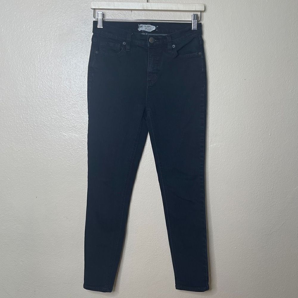 Free People Jeans Women's 26 Black Skinny Denim